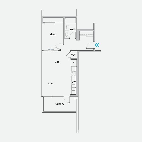 Floorplan of The Beret