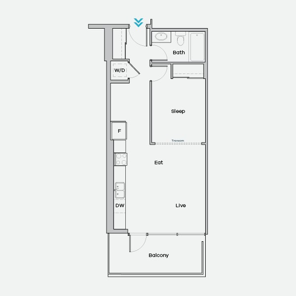 Floorplan of The Fedora